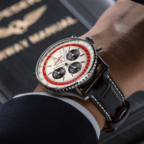 Breitling navitimer on wrist